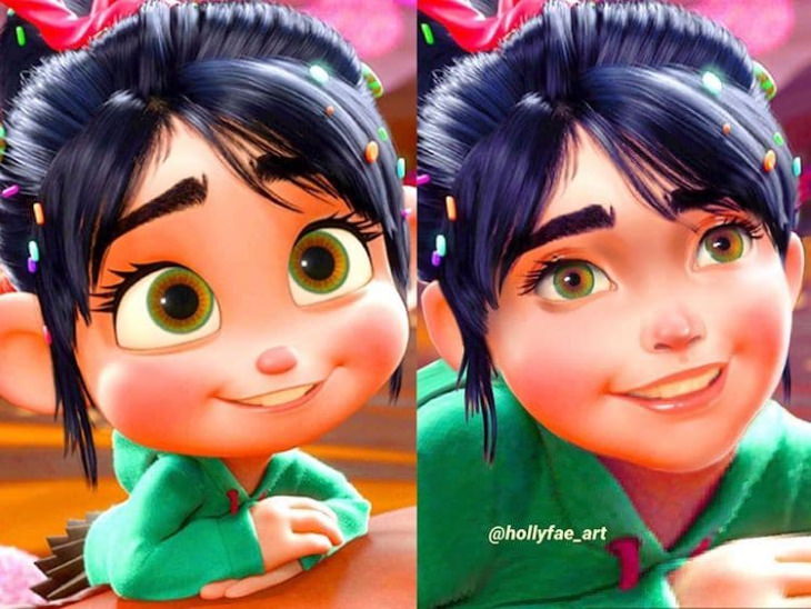 Disney Princesses Reimagined by Holly Fae Vanellope (Wreck-It Ralph)