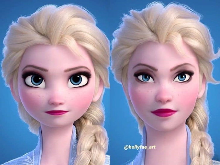 Disney Princesses Reimagined by Holly Fae Elsa (frozen)