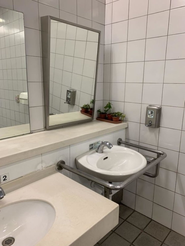 Genius Innovations for People With Disabilities This sink and tilted mirror is perfectly adapted for people with special needs