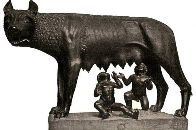 Romulus and Remus statue