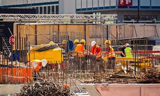 construction workers working