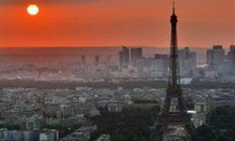 Paris at sunset