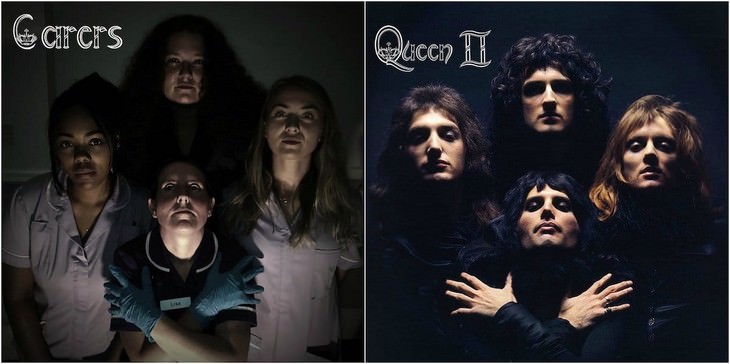 Seniors Brilliantly Recreate Famous Album Covers Queen - Queen II