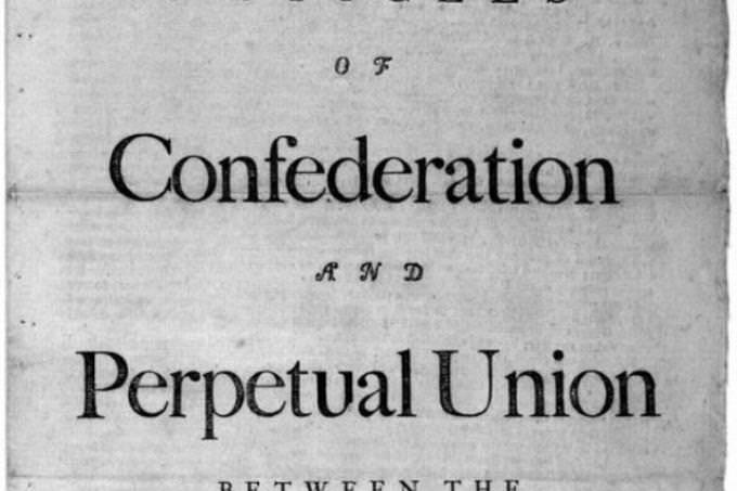 the Articles of Confederation