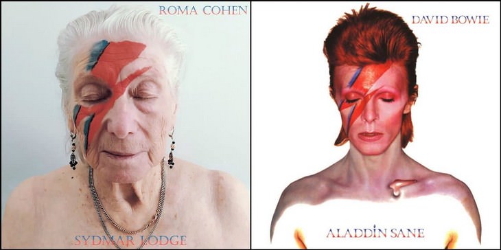 Seniors Brilliantly Recreate Famous Album Covers 1. David Bowie - Aladdin Sane