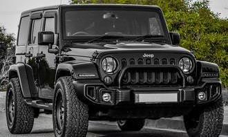 A black jeep