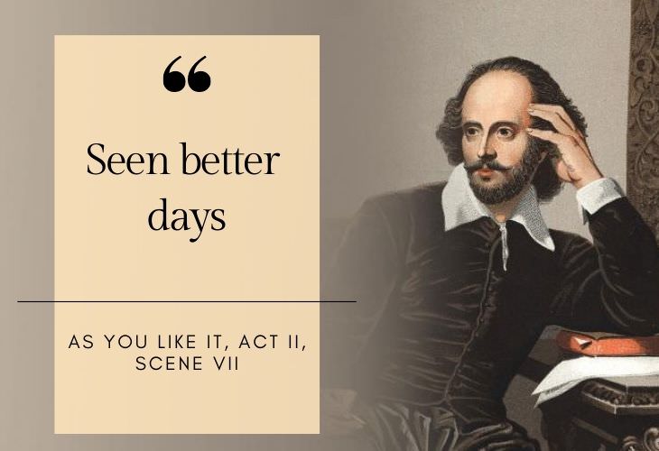 common phrases coined by Shakespeare Seen better days
