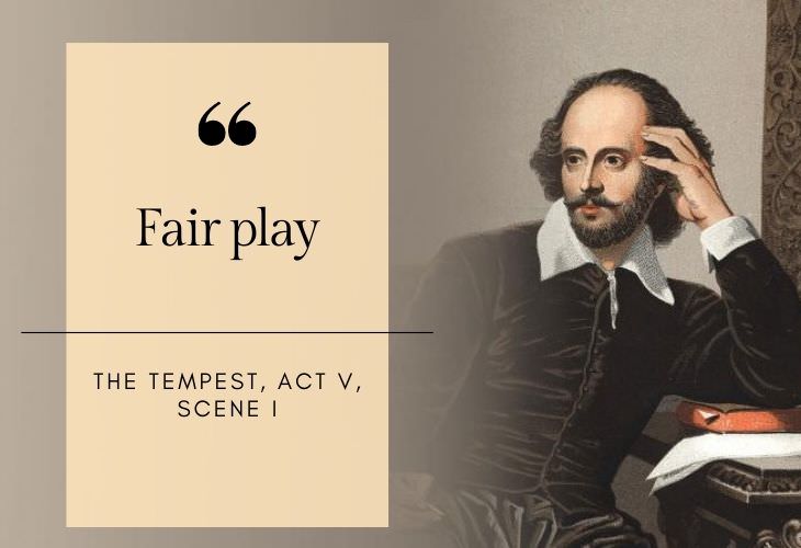 common phrases coined by Shakespeare Fair play