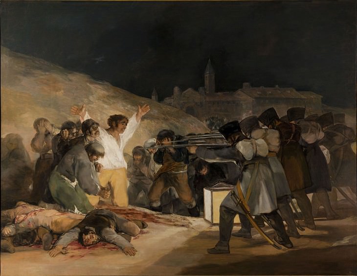 Works of Art Inspired by Revolution The Third of May 1808 (Execution Of The Defenders of Madrid) by Francisco Goya