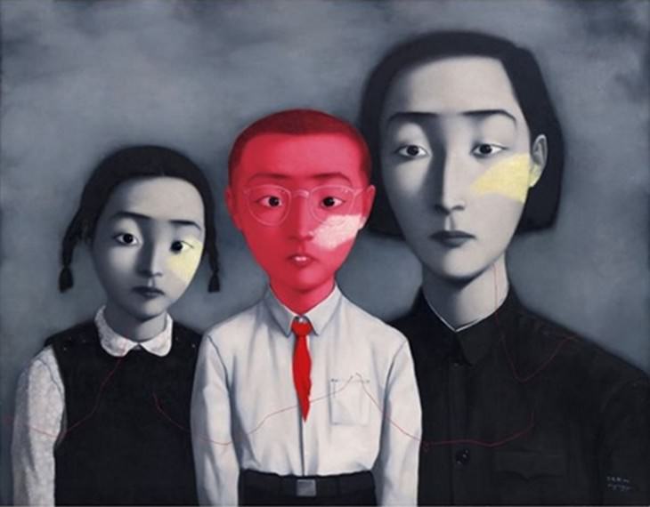 Works of Art Inspired by Revolution Bloodline/ Big Family by Zhang Xiaogang
