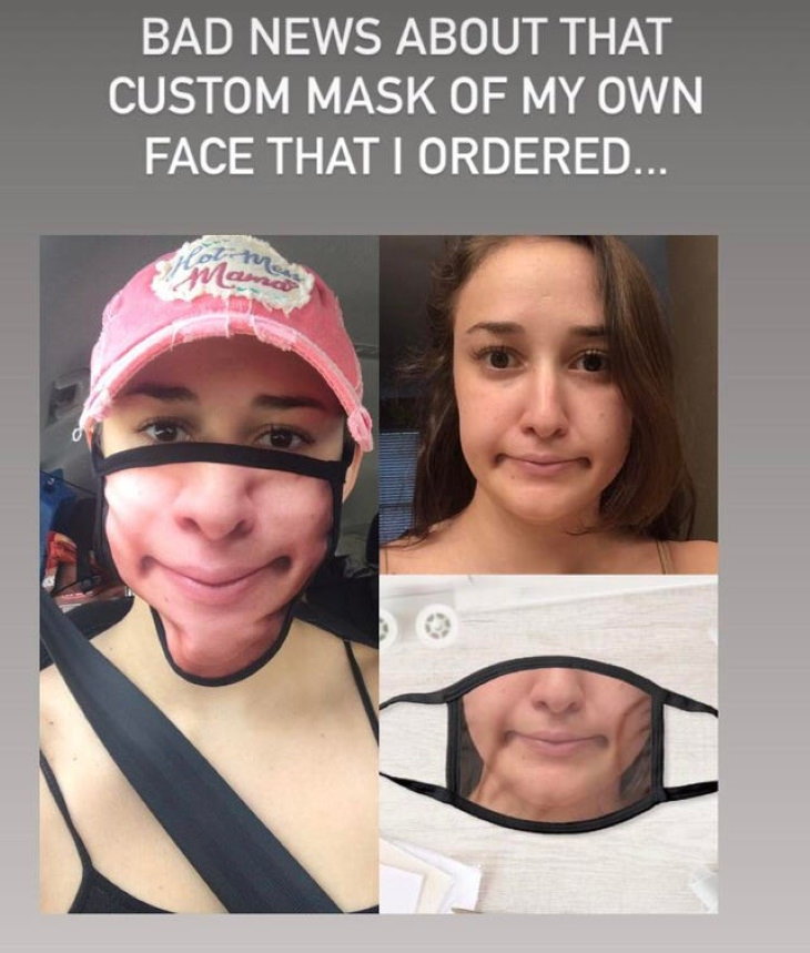 Online Shopping Fails face mask