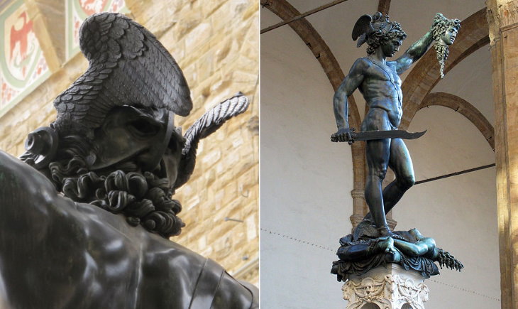 Hidden Messages in Famous Art 'Perseus with the Head of Medusa' by Benvenuto Cellini (1545)