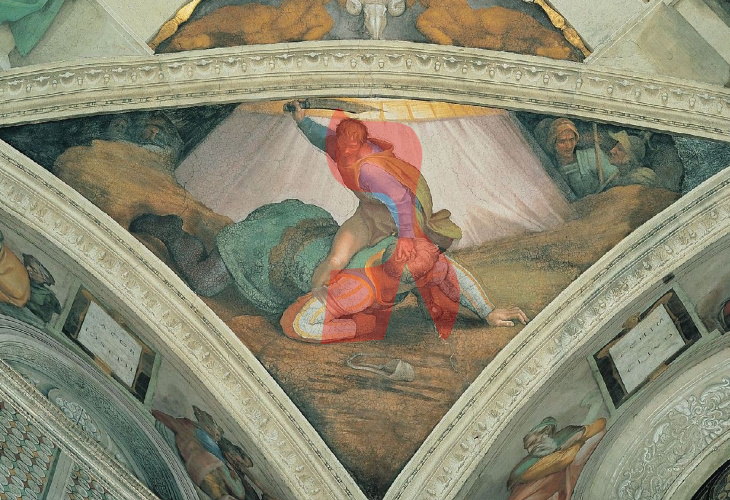 Hidden Messages in Famous Art 'David and Goliath' by Michelangelo (1509)
