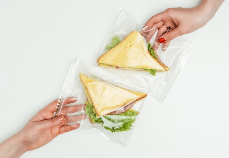 COVID-19: How to Fly Safely During a Pandemic sandwich in ziplock