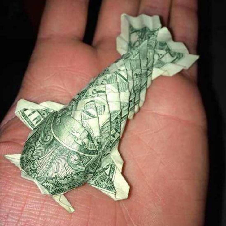 Stunning Art,origami koi fish 