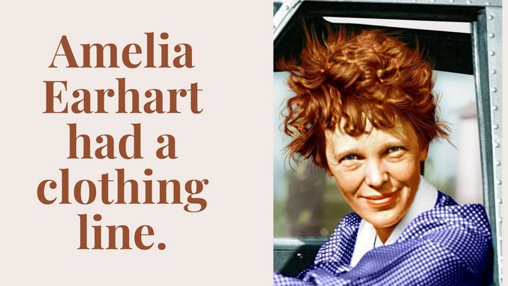 10 Fascinating Facts About Amelia Earhart clothing line
