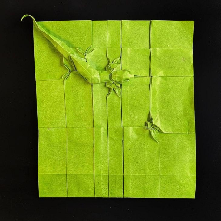 Stunning Art, lizard origami 