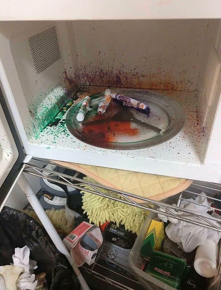 Microwave fails crayola markers