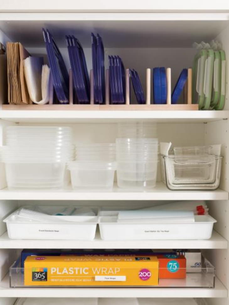 Tupperware organization tips Plate racks