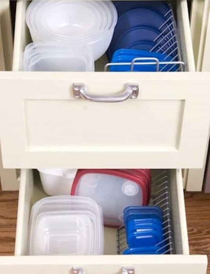 Tupperware organization tips CD holders