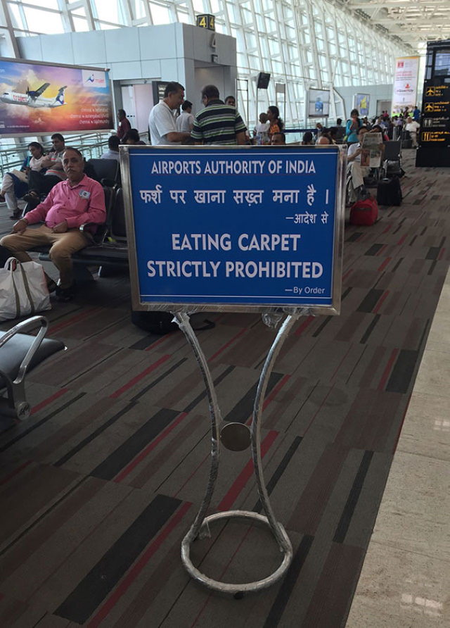 Translation Fails don't eat the carpet