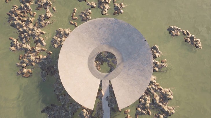 Stunning Corovavuris Memorial Planned in Uruguay aerial view