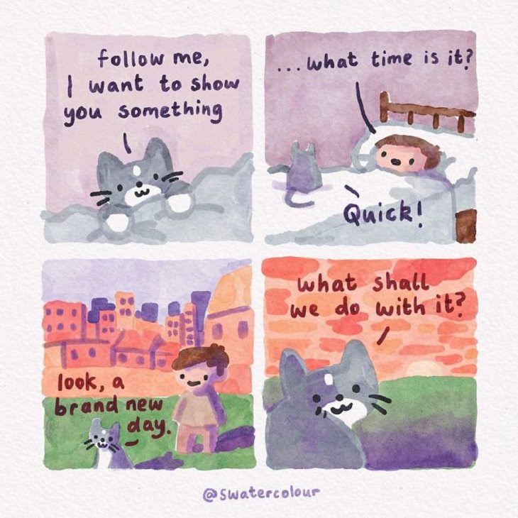 Comics About Cat Giving Mental Health Advice