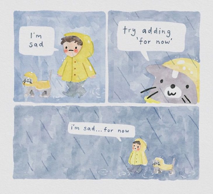 Comics About Cat Giving Mental Health Advice