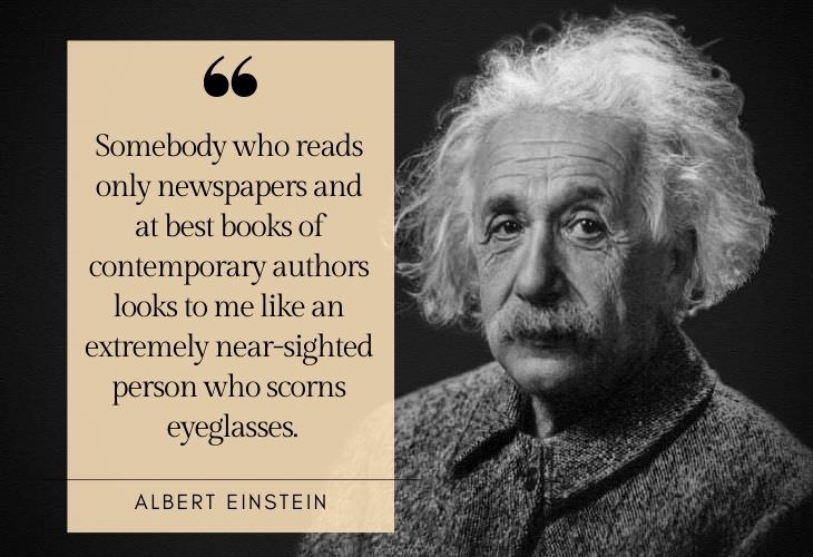 Reading Advice from Famous Figures Albert Einstein