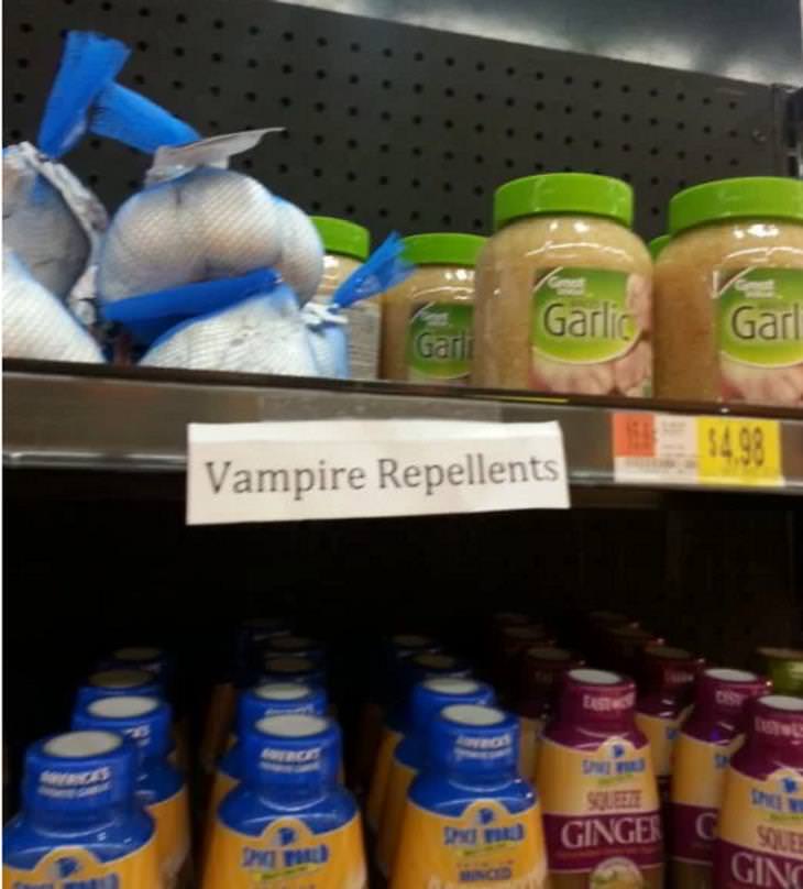 Grocery Store Signs, vampire