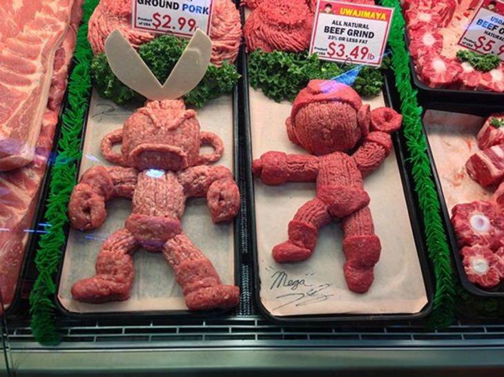Grocery Store Signs, meat