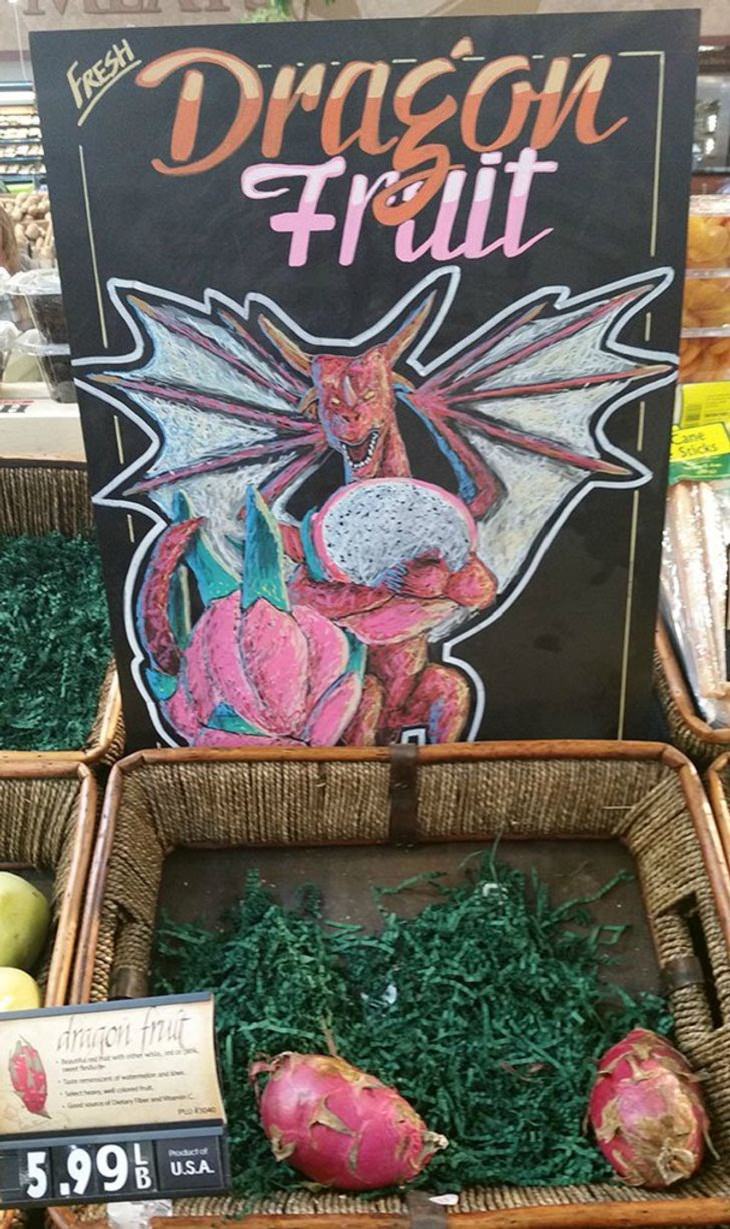 Grocery Store Signs, dragon