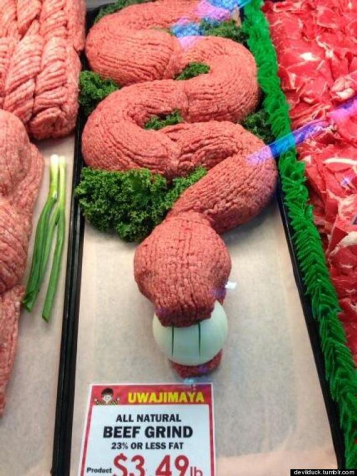 Grocery Store Signs, snake