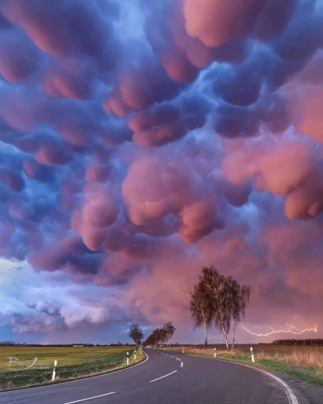 Nature Photos Mammatus clouds