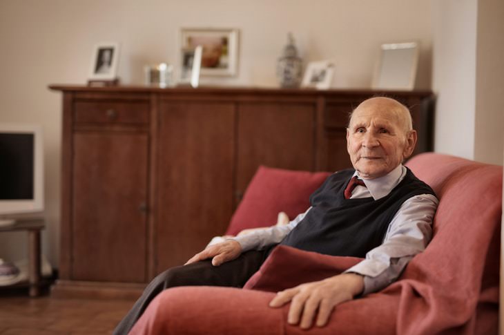 Hearing Loss Commorbidities sad old man sitting in an armchair