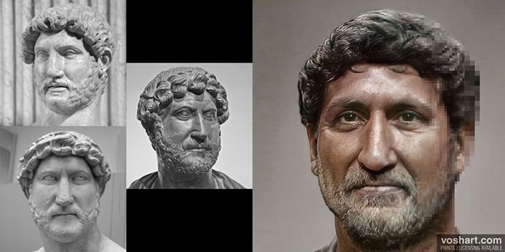 Realistic Portraits of Roman Emperors Made with AI Hadrian