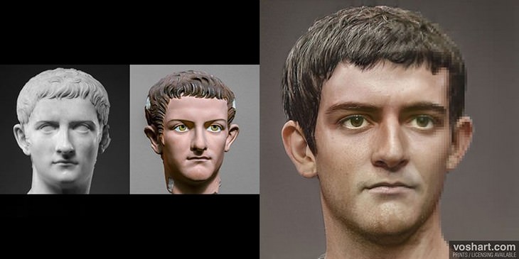 Realistic Portraits of Roman Emperors Made with AI Caligula
