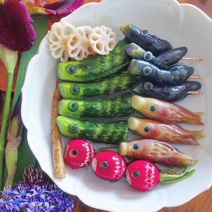 Etoni Mama's cute food art fish