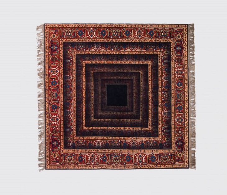 Traditional Azerbaijani carpets and wall-hangings with a creative modern twist designed by artist Faig Ahmed 