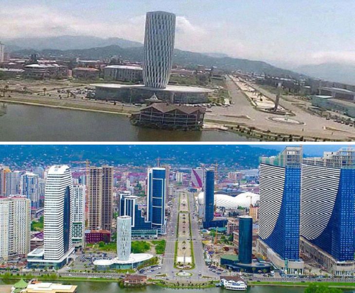 ‘Then And Now’ Pics, Batumi, Georgia
