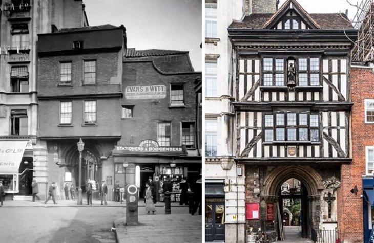 ‘Then And Now’ Pics, St Bartholomew's Gatehouse from London
