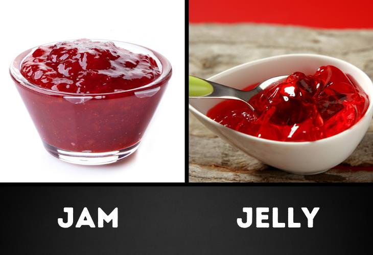 Food Pairs That Commonly Confuse Us, Jam vs. jelly