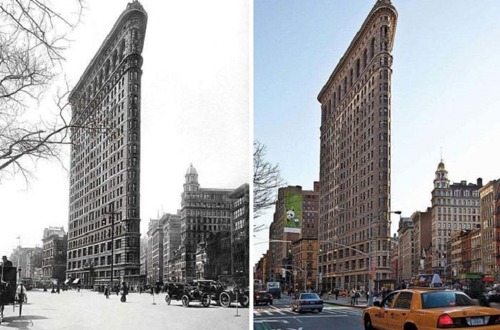 ‘Then And Now’ Pics, The Flatiron Building, New York 