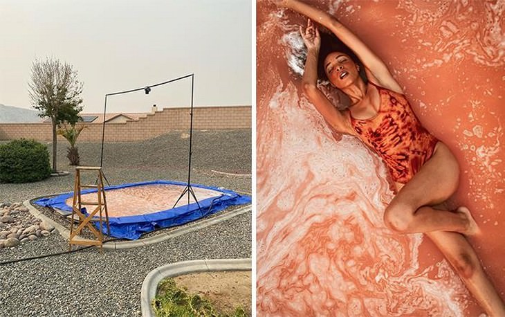 What It Takes To Get a Perfect Photo pink pool