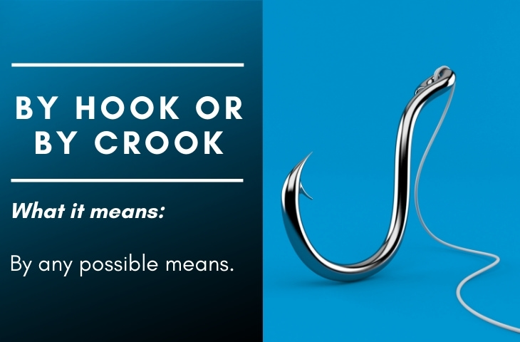 British Slang Phrases By hook or by crook