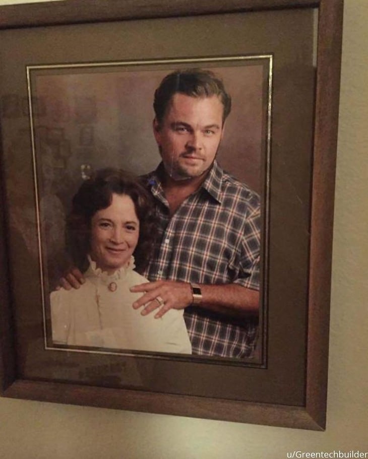 Awkward Family Photos Leonardo DiCaprio as husband