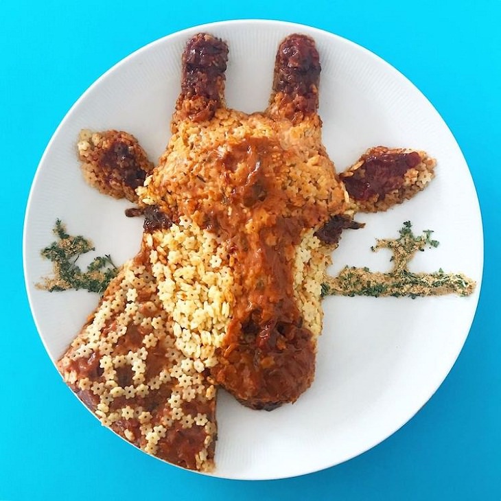 Food Art, giraffe 