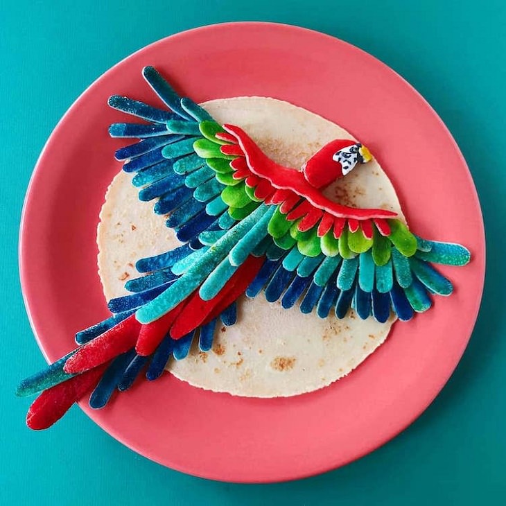 Food Art, parrot 