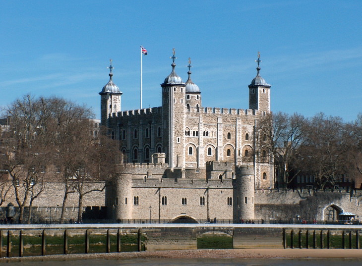 Facts About the Tower of London view from the river