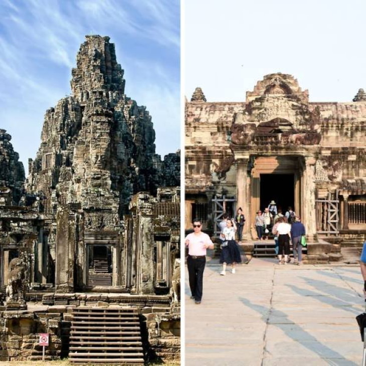 Expectation vs Reality Travel Destinations Angkor Wat temple complex, Cambodia